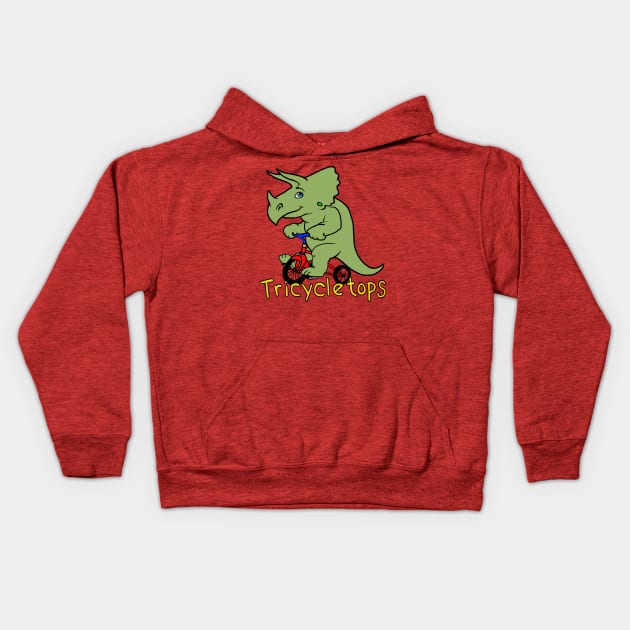 Tricycle tops Kids Hoodie by wolfmanjaq